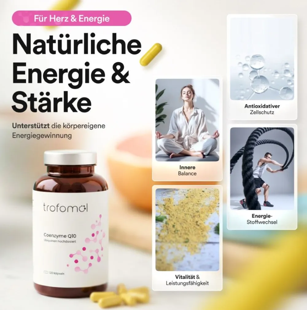 Coenzym Q10 mit 100 mg, Zellenergie>trofomol Outlet