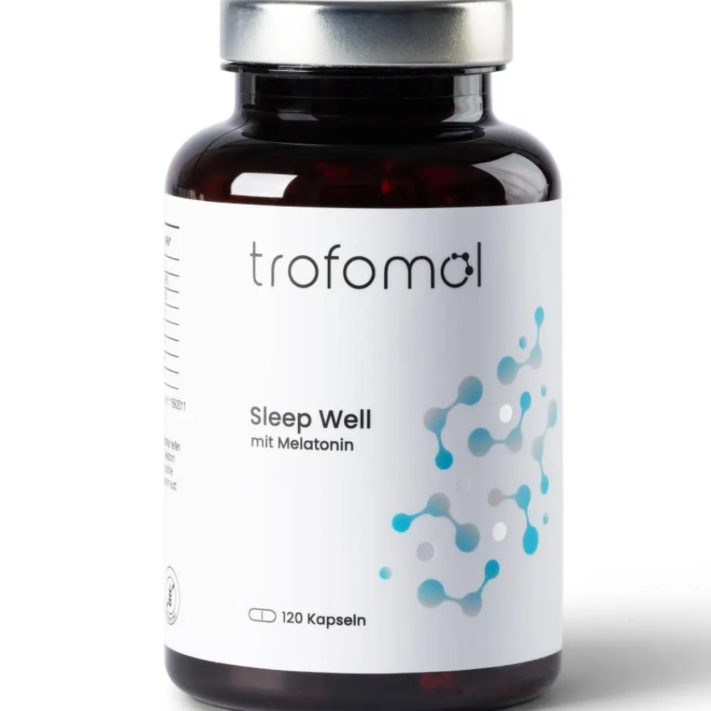 Sleep Well - mit Melatonin, Baldrian, Kamille - schneller EINSCHLAFEN|trofomol Clearance