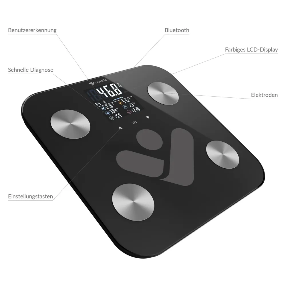 TrueLife FitScale W6 BT Schwarz| Best