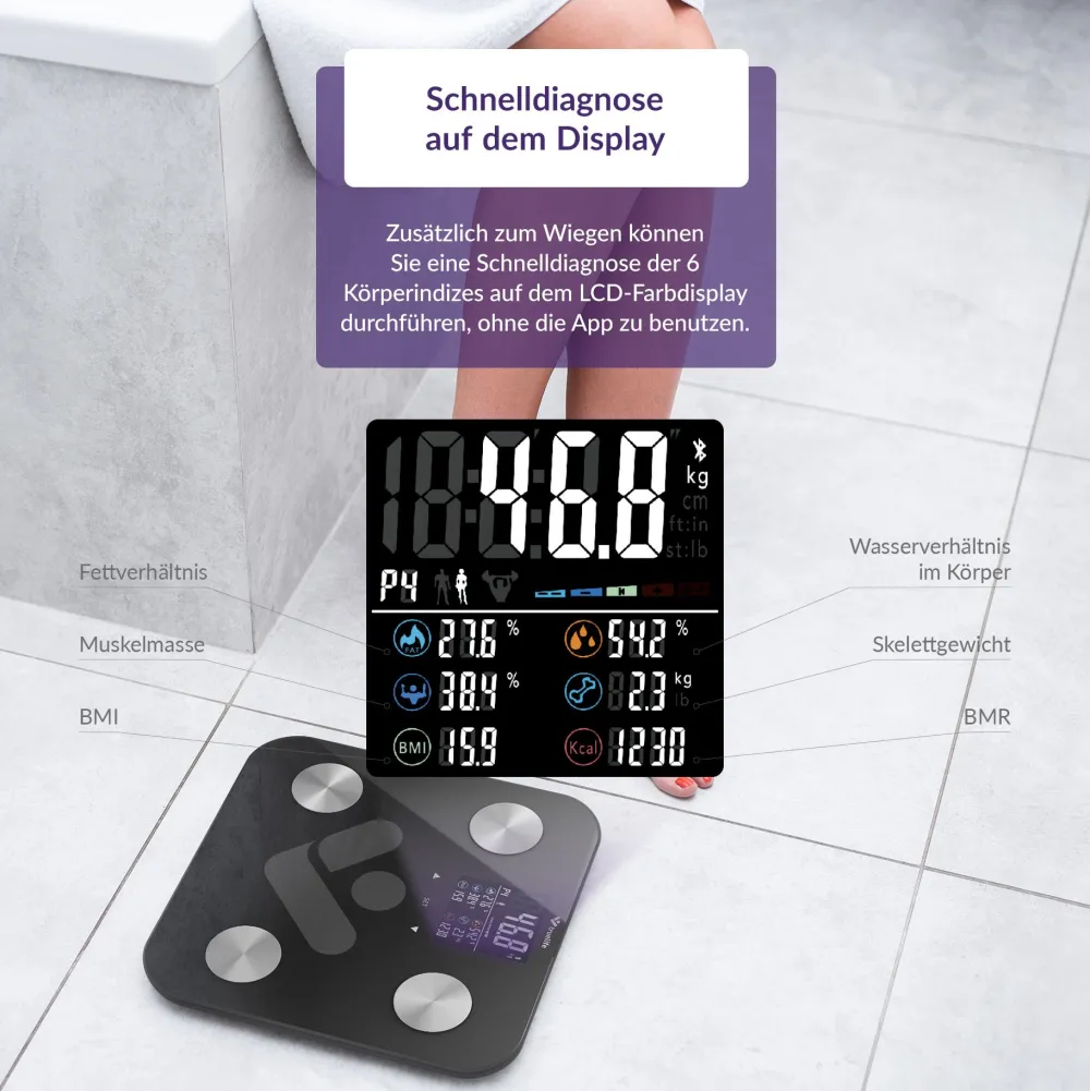 TrueLife FitScale W6 BT Schwarz| Best