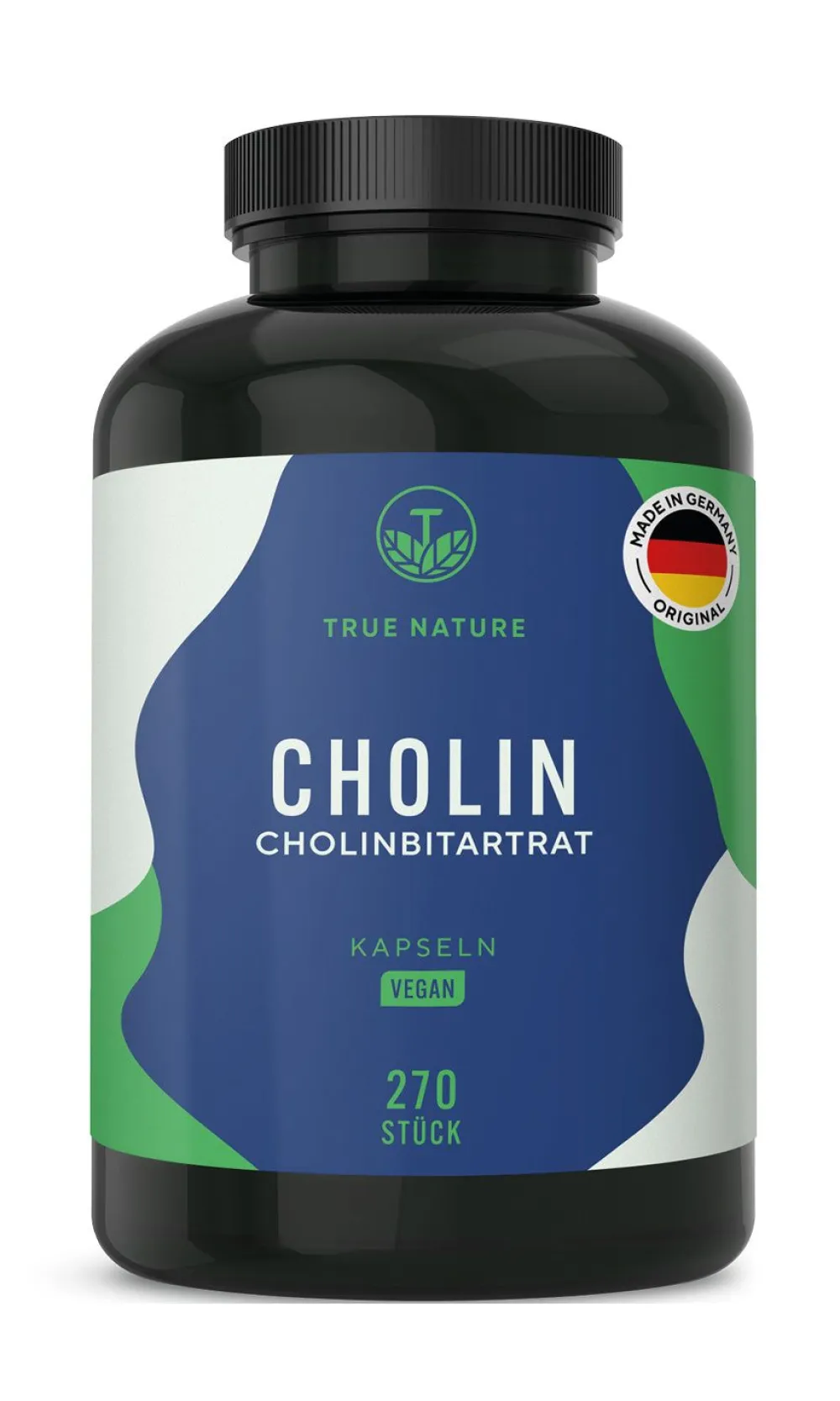 ® Cholinbitartrat Kapseln - Cholin hochdosiert - 3 Monate Vorrat>TRUE NATURE Discount
