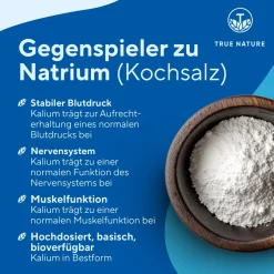 ® Kalium Kapseln aus Kaliumcitrat - Elektrolyte Kapseln|TRUE NATURE Clearance