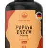 ® Papaya Enzym Kapseln (Papain Kapseln) - 2100mg Papain Extrakt - Vegan & Made in Germany>TRUE NATURE New