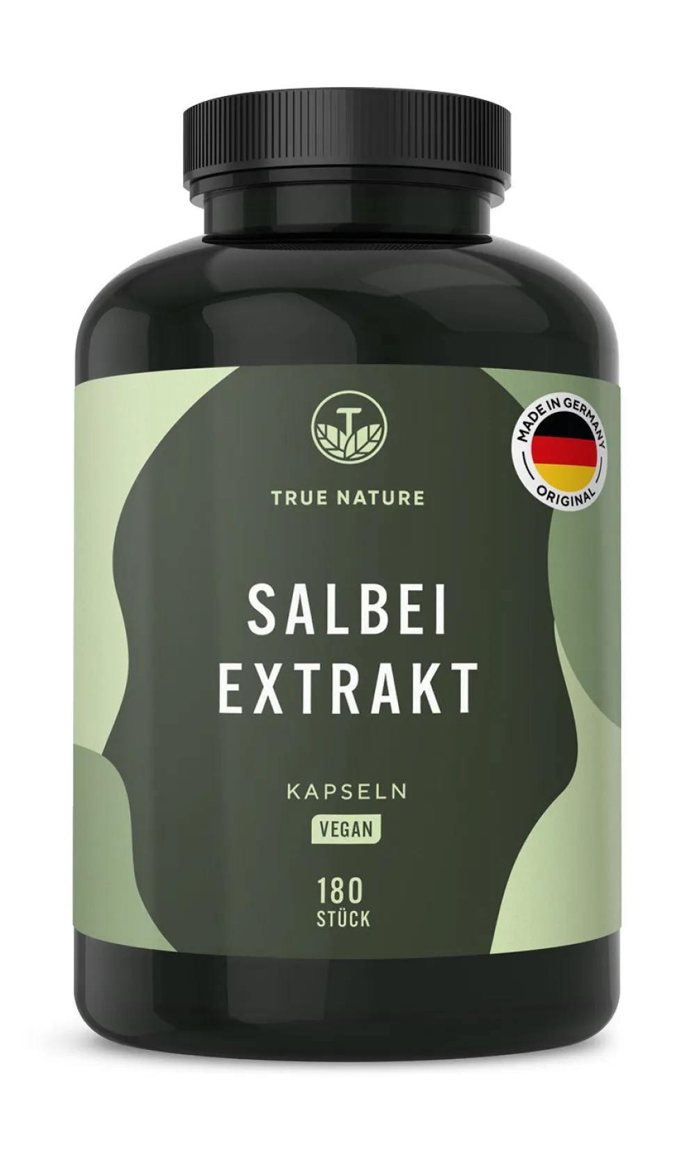 ® Salbei Extrakt Kapseln - 10:1-Extrakt mit ätherischen Ölen|TRUE NATURE Hot