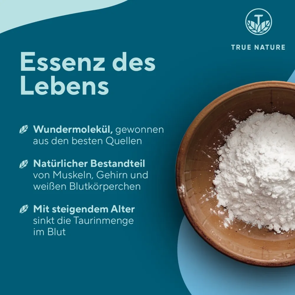 ® Taurin Kapseln - Vegan & Made in Germany>TRUE NATURE New