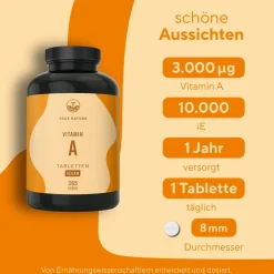 ® Vitamin A Tabletten - Augenvitamine Vegan & Made in Germany>TRUE NATURE Hot