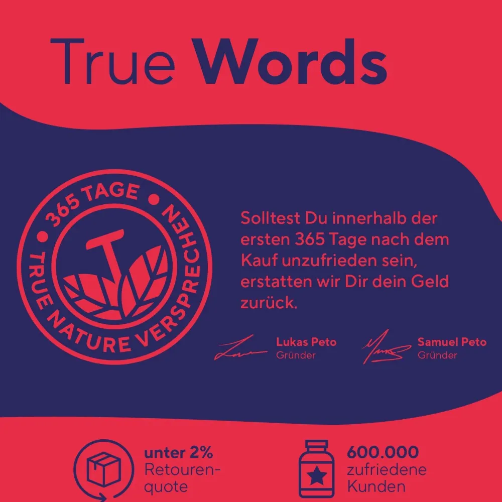 ® Vitamin B12 hochdosiert 1000µg + Folsäure (Quatrefolic®) Testsieger - 6 Monate Vorrat|TRUE NATURE New