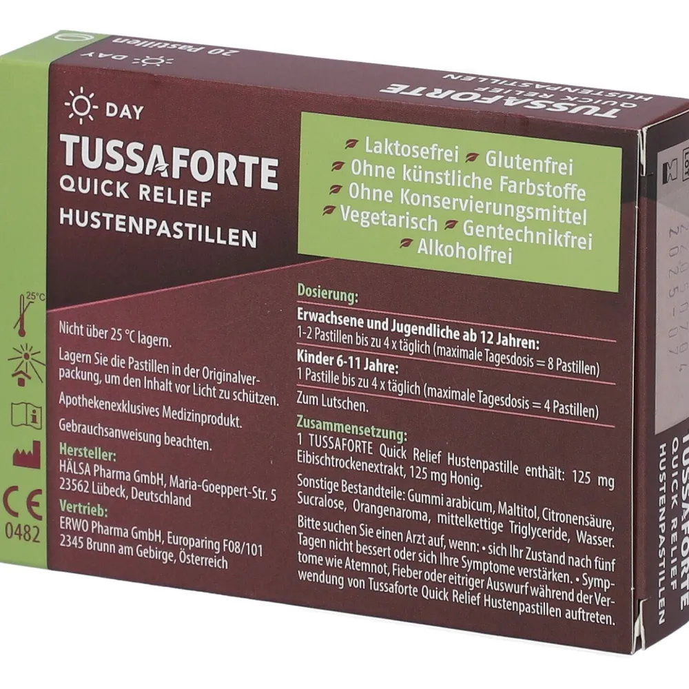TUSSAFORTE Day Quick Relief Hustenpastillen| Discount