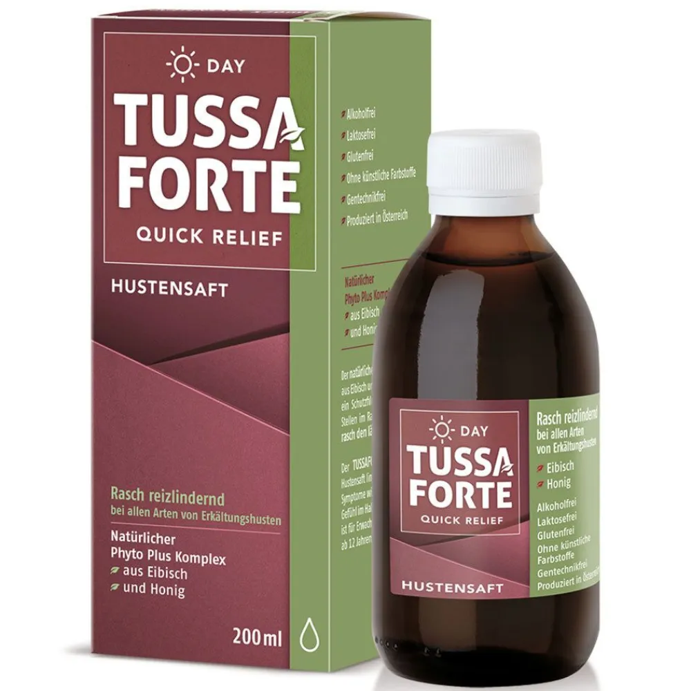 TUSSAFORTE DAY Quick Relief Hustensaft> Hot