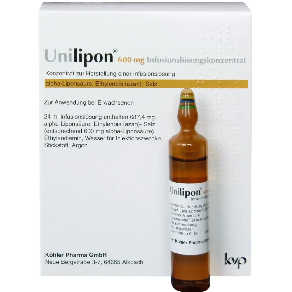 ® 600 mg Infusionslösungskonzentrat>Unilipon New