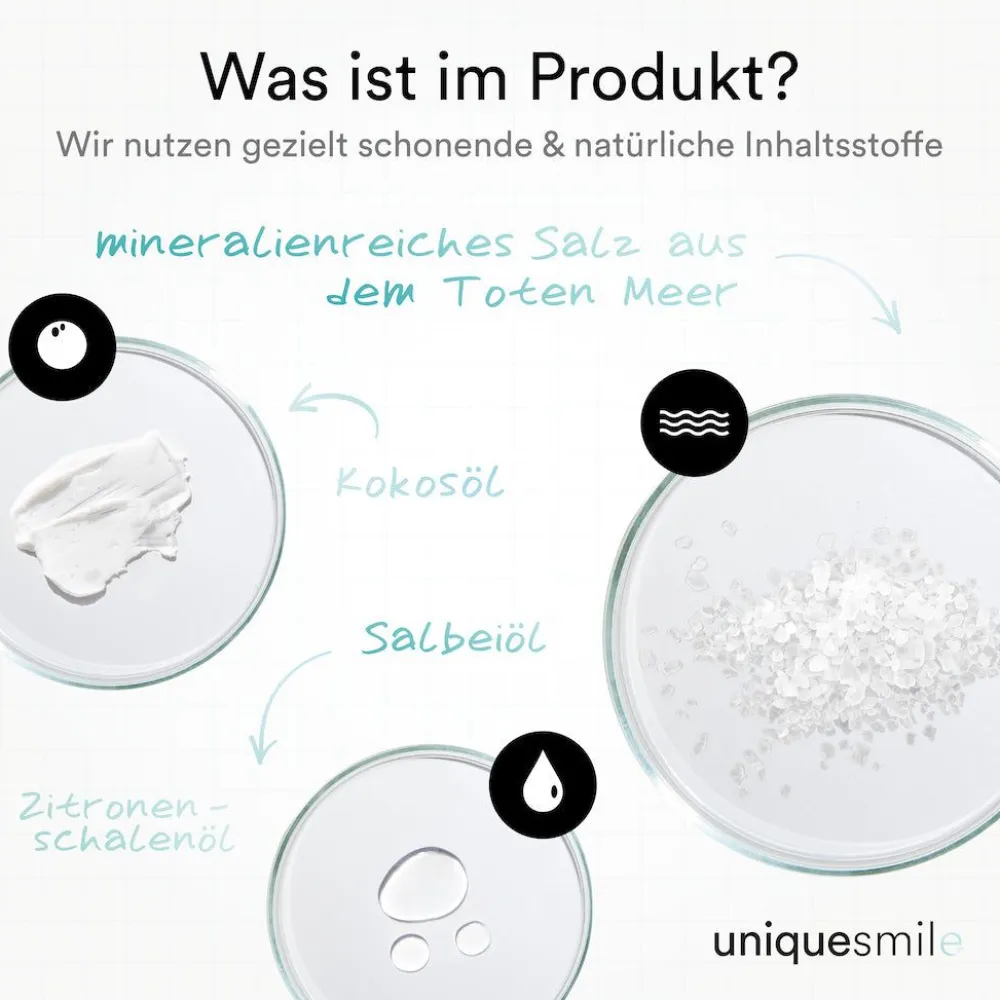 Uniquesmile Zahnaufhellung Whitening Strips - frei von Peroxid| Clearance