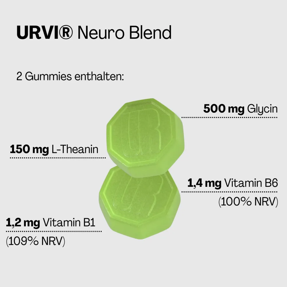 URVI® Neuro Support - mit L-Theanin, Glycin, Vitamin B1 & B6> Best