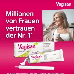 Vagisan FeuchtCreme – Hormonfreie Vaginalcreme gegen Scheidentrockenheit, auch als Gleitcreme anwendbar><noscript><img width=