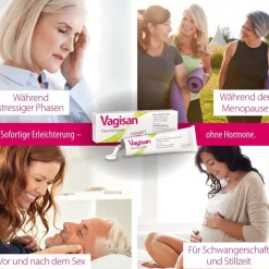 Vagisan FeuchtCreme – Hormonfreie Vaginalcreme gegen Scheidentrockenheit, auch als Gleitcreme anwendbar><noscript><img width=
