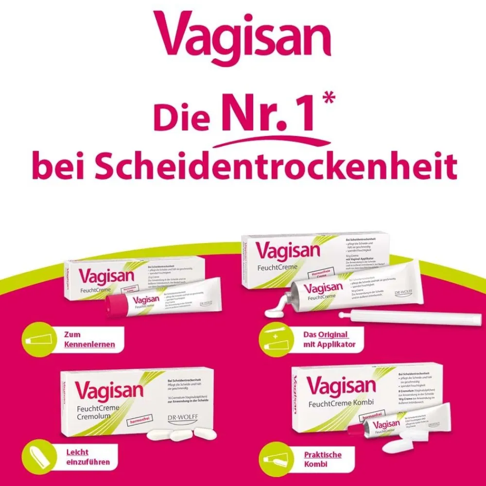 Vagisan FeuchtCreme – Hormonfreie Vaginalcreme gegen Scheidentrockenheit, auch als Gleitcreme anwendbar> Clearance