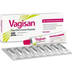 FeuchtCreme Kombi: Hormonfreie Vaginalzäpfchen und Vaginalcreme bei Scheidentrockenheit|Vagisan Hot