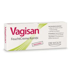 FeuchtCreme Kombi: Hormonfreie Vaginalzäpfchen und Vaginalcreme bei Scheidentrockenheit|Vagisan Hot