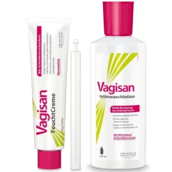 FeuchtCreme mit Applikator + Intimwaschlotion|Vagisan Clearance