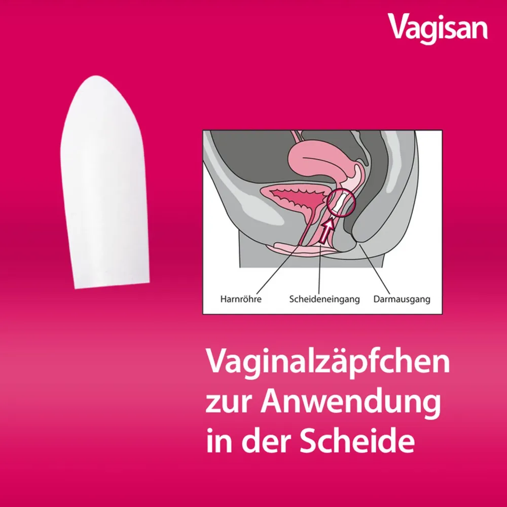 Vagisan Milchsäure: Zäpfchen zur Stabilisierung des natürlichen vaginalen pH-Werts> Outlet
