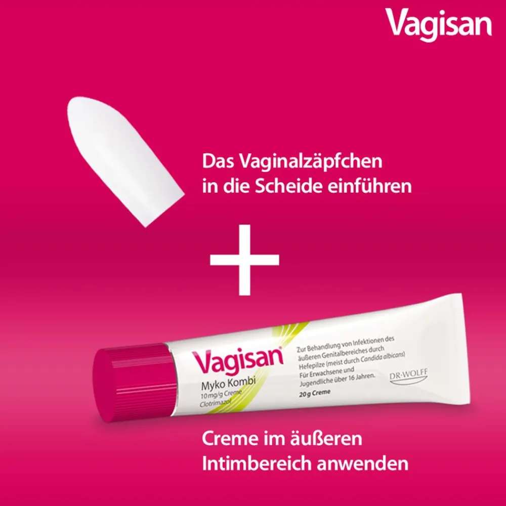 Vagisan Myko Kombi 3 Tage + Vagisan ProbioFlora Milchsäure-Bakterien Set bei Scheidenpilz> Online
