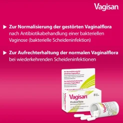 ProbioFlora Milchsäure-Bakterien: Vaginalkapseln zum Aufbau der Scheidenflora und Wiederherstellung des natürlichen vaginalen pH-Werts|Vagisan Outlet