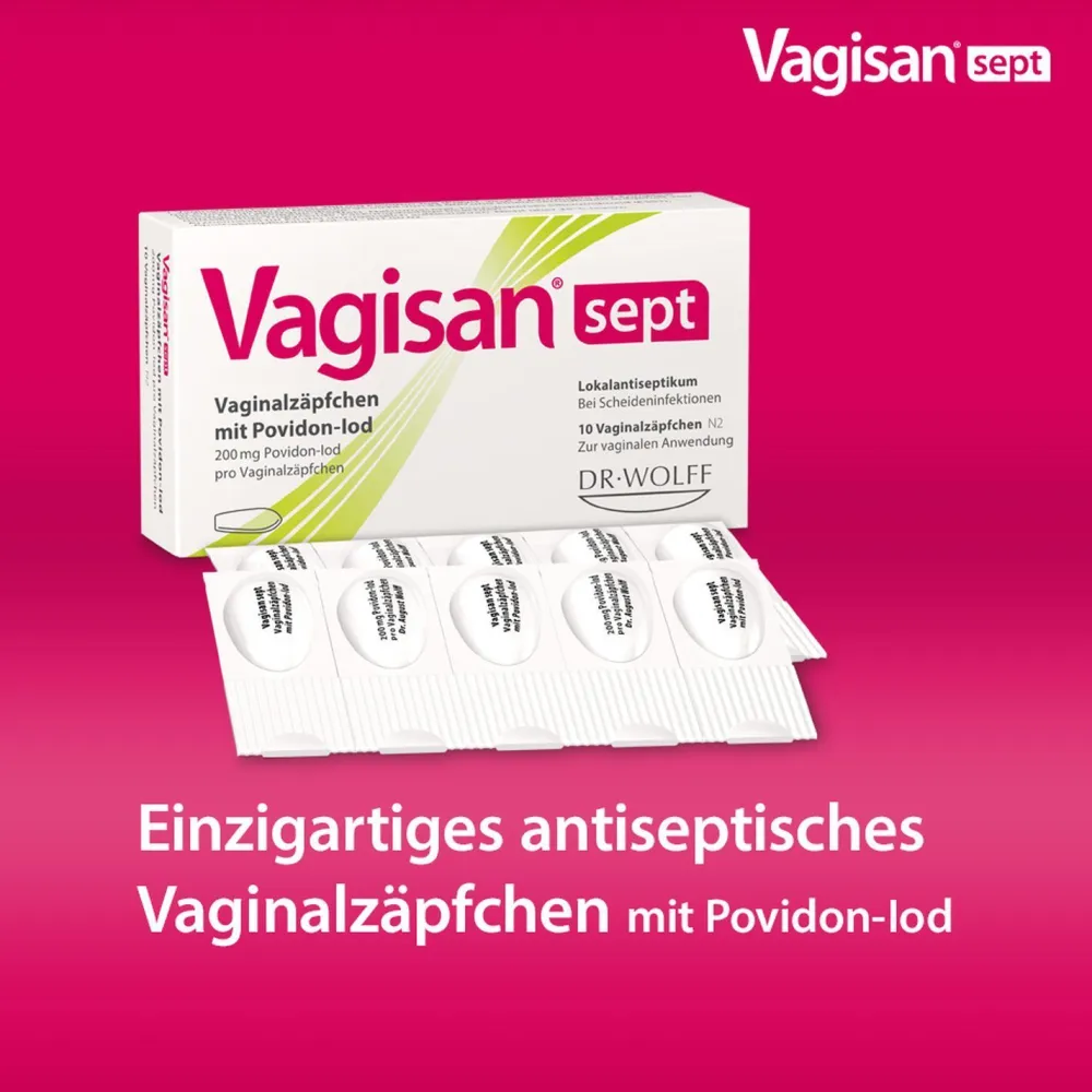 sept: Antiseptische Vaginalzäpfchen mit Povidon-Iod bei Scheideninfektionen>Vagisan Outlet