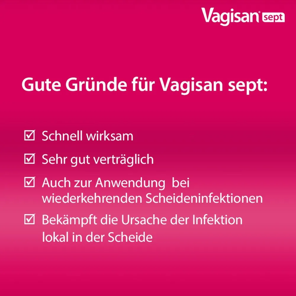 sept: Antiseptische Vaginalzäpfchen mit Povidon-Iod bei Scheideninfektionen>Vagisan Outlet