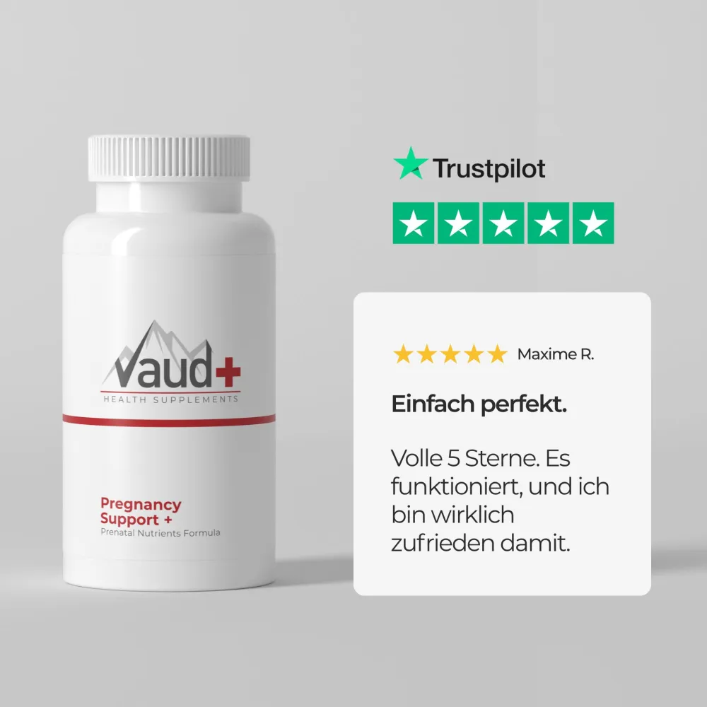 Vaud ® Pregnancy Support | Kinderwunsch Vitamine Frauen | Schwangerschaftsvitamine für Frauen| Best