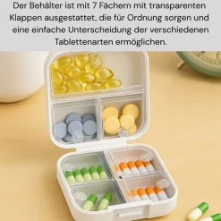 Verk Group 7-Tage Tablettenbox für Medikamente & Nahrungsergänzungsmittel - Medium><noscript><img width=
