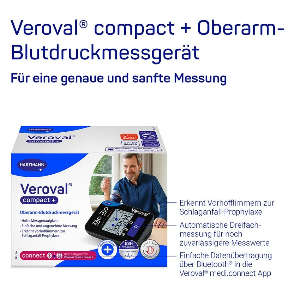 ® compact + Oberarm-Blutdruckmessgerät BPU 26>Veroval