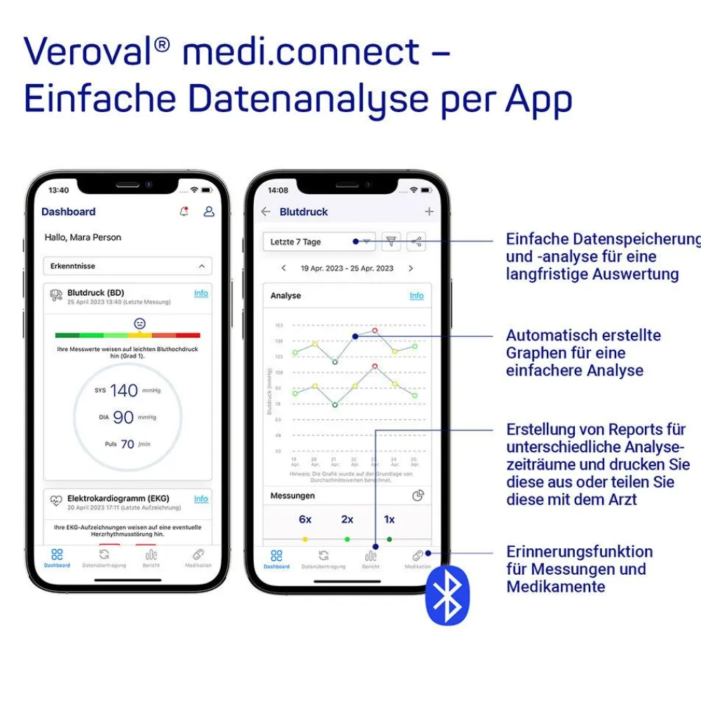 ® compact + Oberarm-Blutdruckmessgerät BPU 26>Veroval