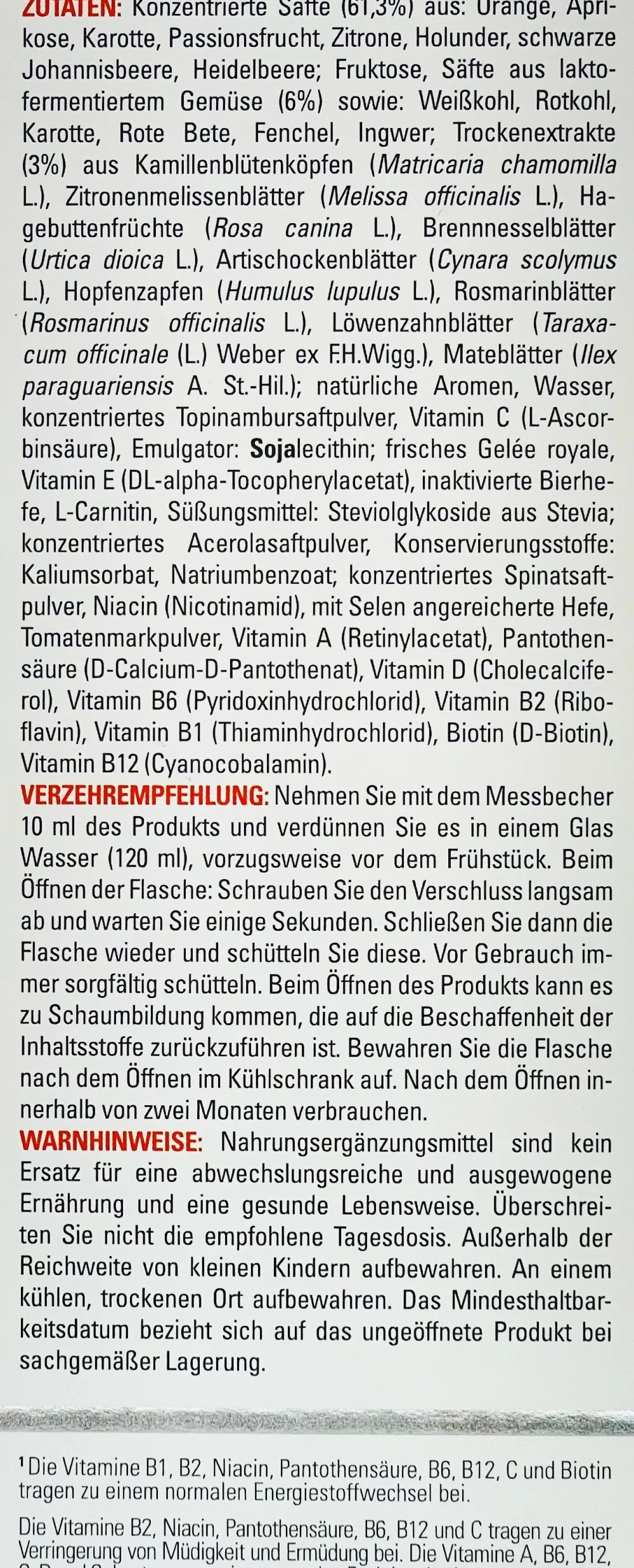 Vibracell® - Vitaminkonzentrat| Outlet