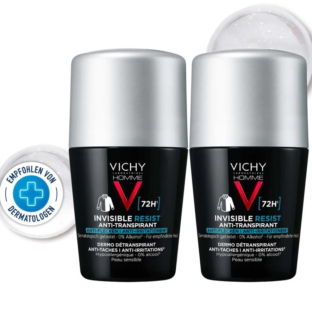 HOMME Deodorant Roll-On Anti-Transpirant 72h Doppelpack|Vichy Best
