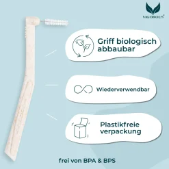VIGOROUS® Interdentalbürsten L-Form ISO 2 (0,5 mm)| Sale