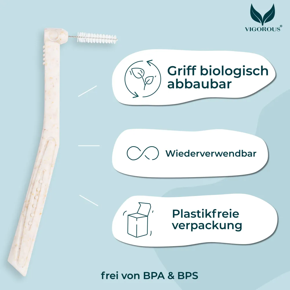 VIGOROUS® Interdentalbürsten L-Form ISO 2 (0,5 mm)| Sale