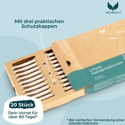 VIGOROUS® Interdentalbürsten L-Form ISO 2 (0,5 mm)| Sale