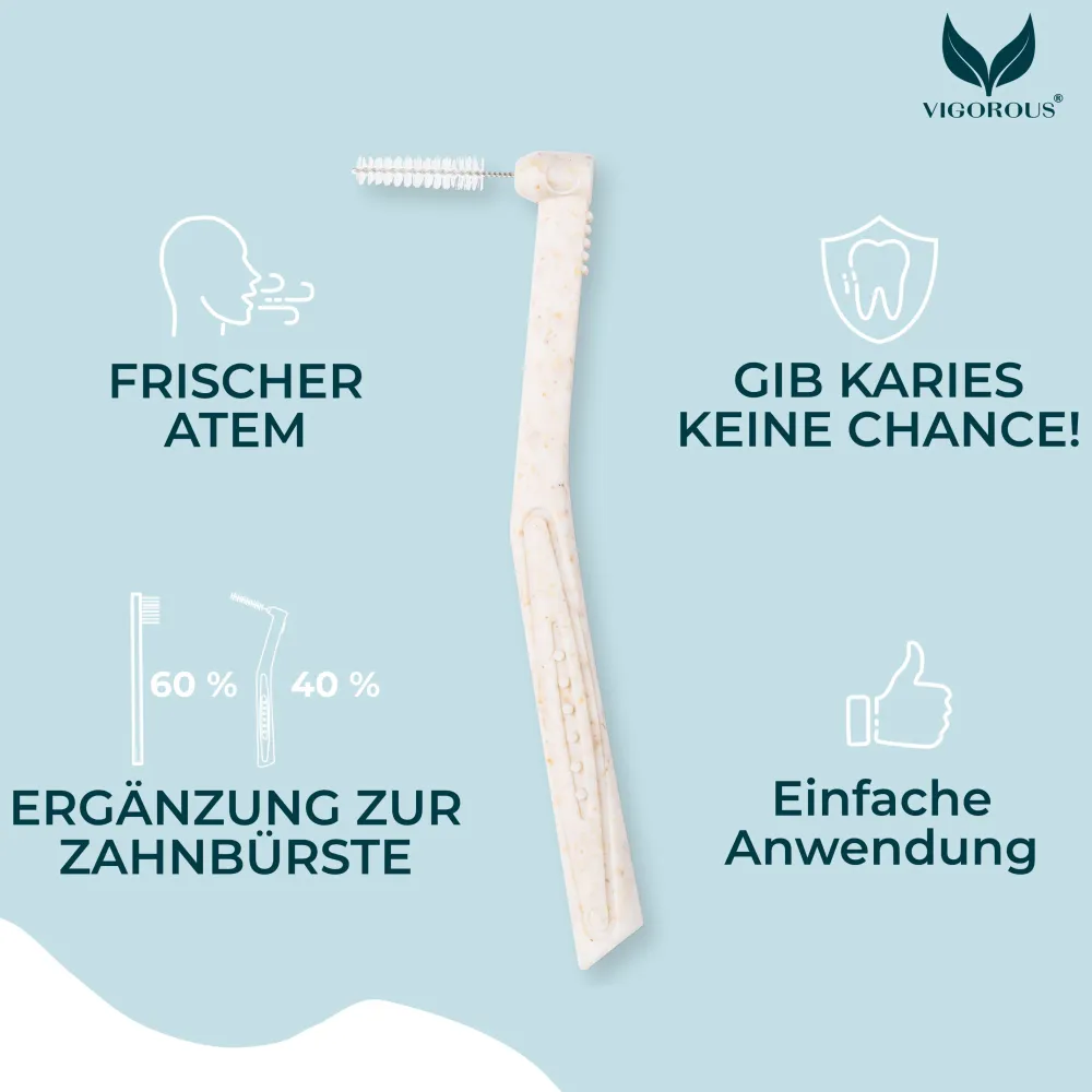 VIGOROUS® Interdentalbürsten L-Form ISO 2 (0,5 mm)| Sale