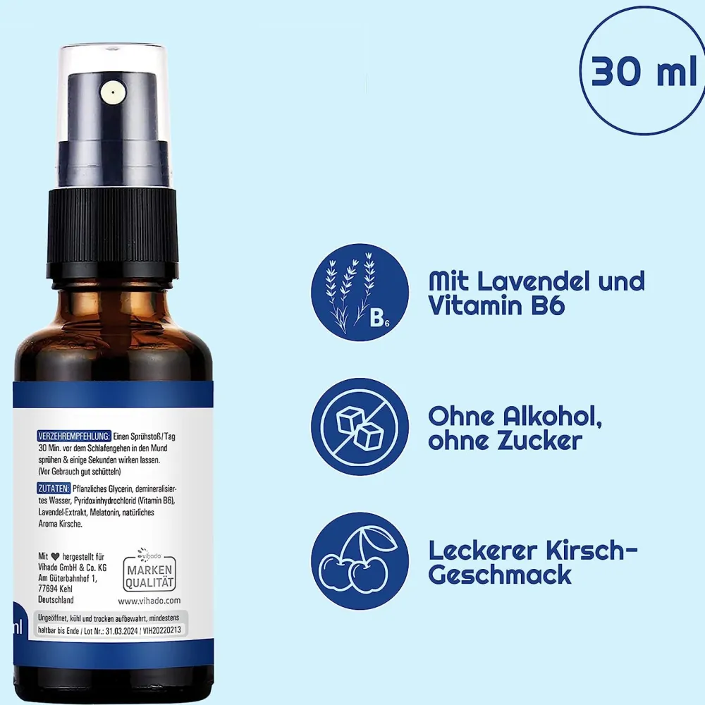 Vihado Melatonin Spray Kirsche> Hot