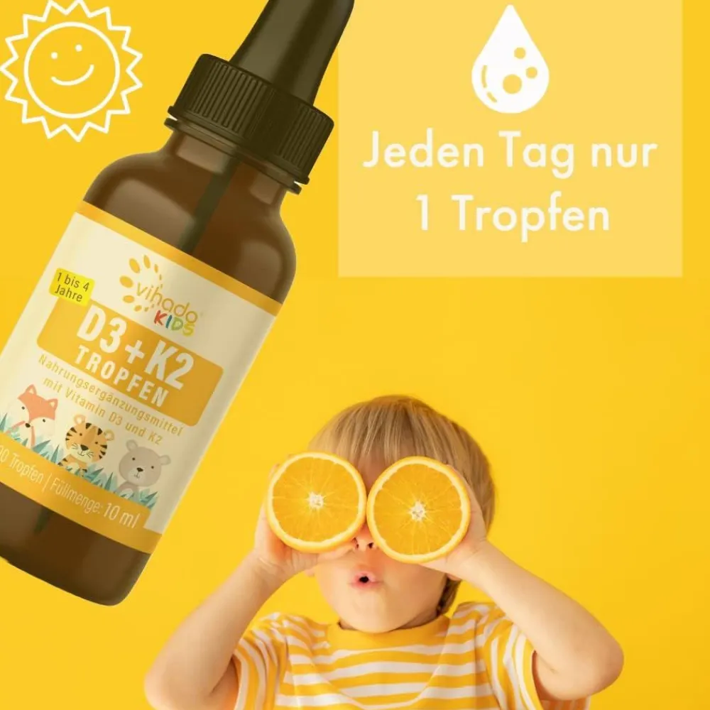 Vihado Vitamin D3 + K2 für Kinder| Sale