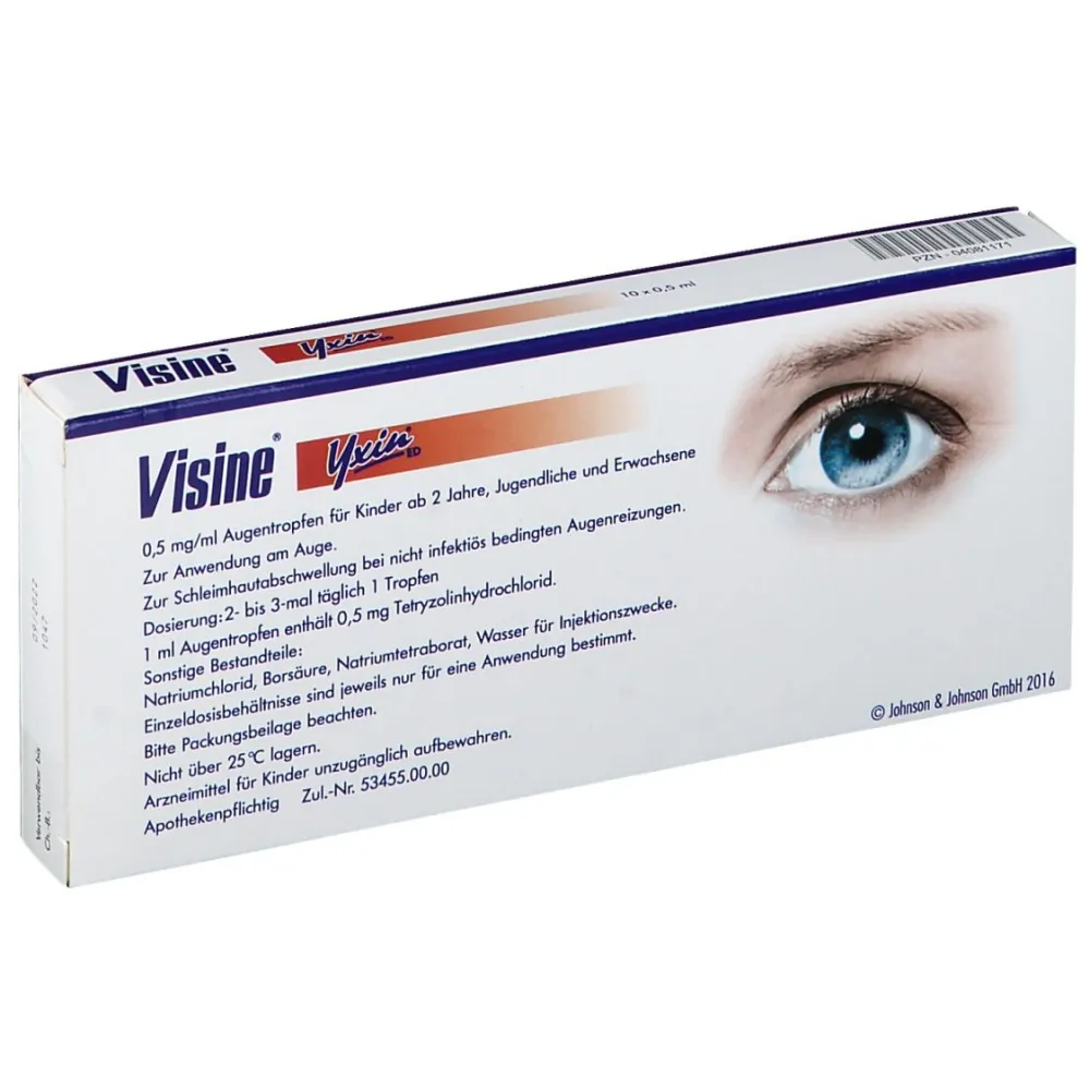 Visine® Yxin® ED Einzeldosispipetten> Clearance