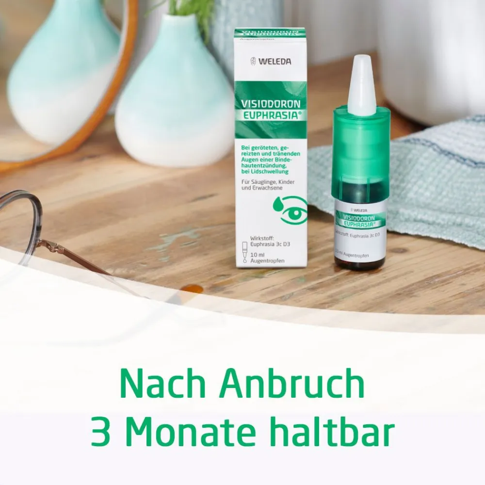 Visiodoron Euphrasia® Augentropfen - bei geröteten, gereizten & tränenden Augen einer Bindehautentzündung, bei Lidschwellung> Sale