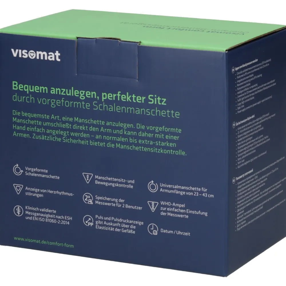 ® comfort form Oberarm Blutdruckmessgerät|visomat Clearance