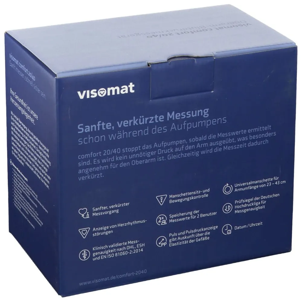 ® comfort 20/40 Oberarm-Blutdruckmessgerät|visomat New