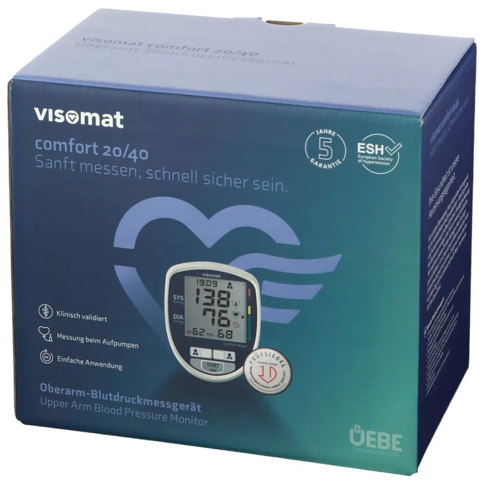 ® comfort 20/40 Oberarm-Blutdruckmessgerät|visomat New