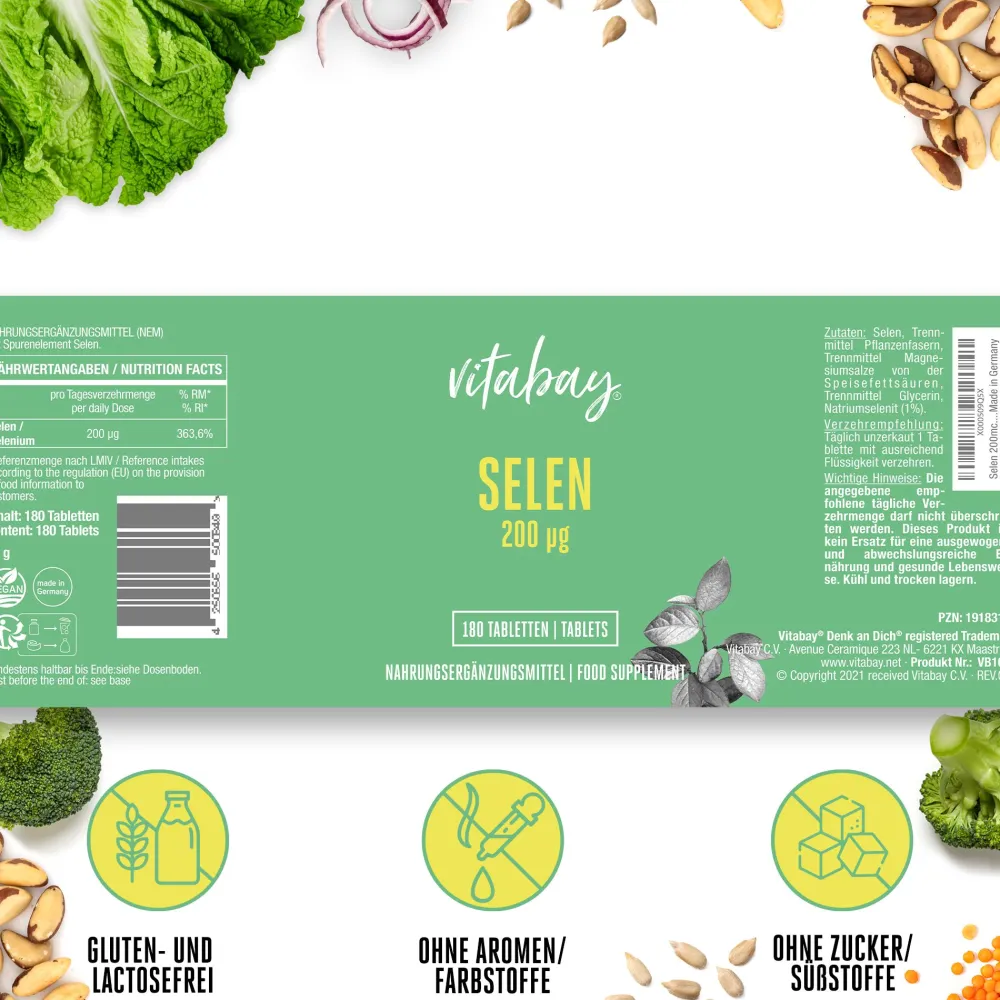 Selen 200 µg>vitabay Online