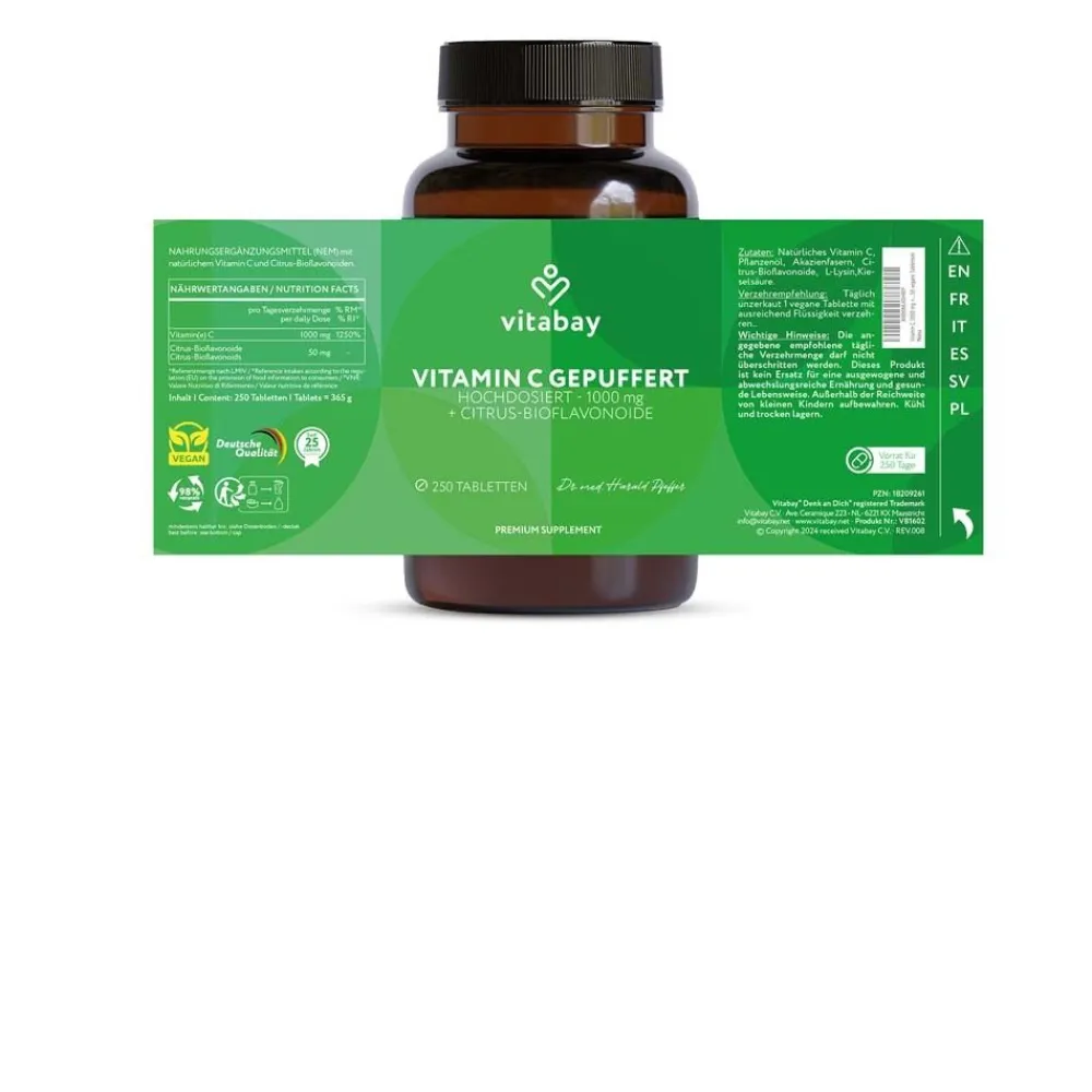 ® VITAMIN C 1000 mg + Citrus-Bioflavonoide>vitabay Outlet