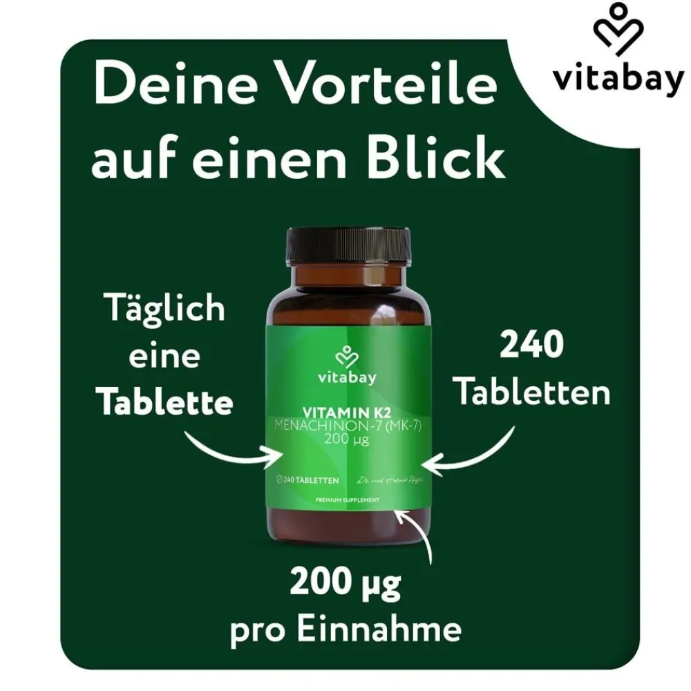 ® Vitamin K2 200 µg|vitabay Clearance