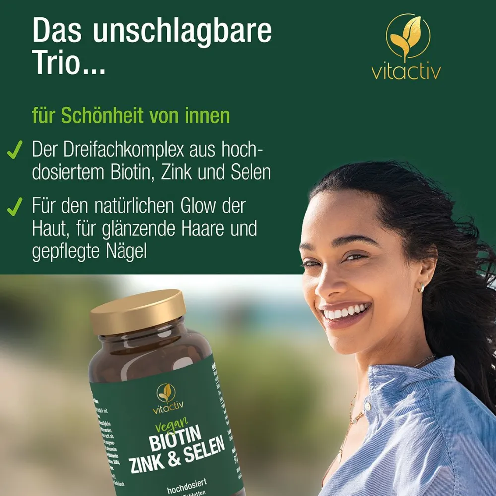 vitactiv Biotin Selen & Zink vegan> Clearance