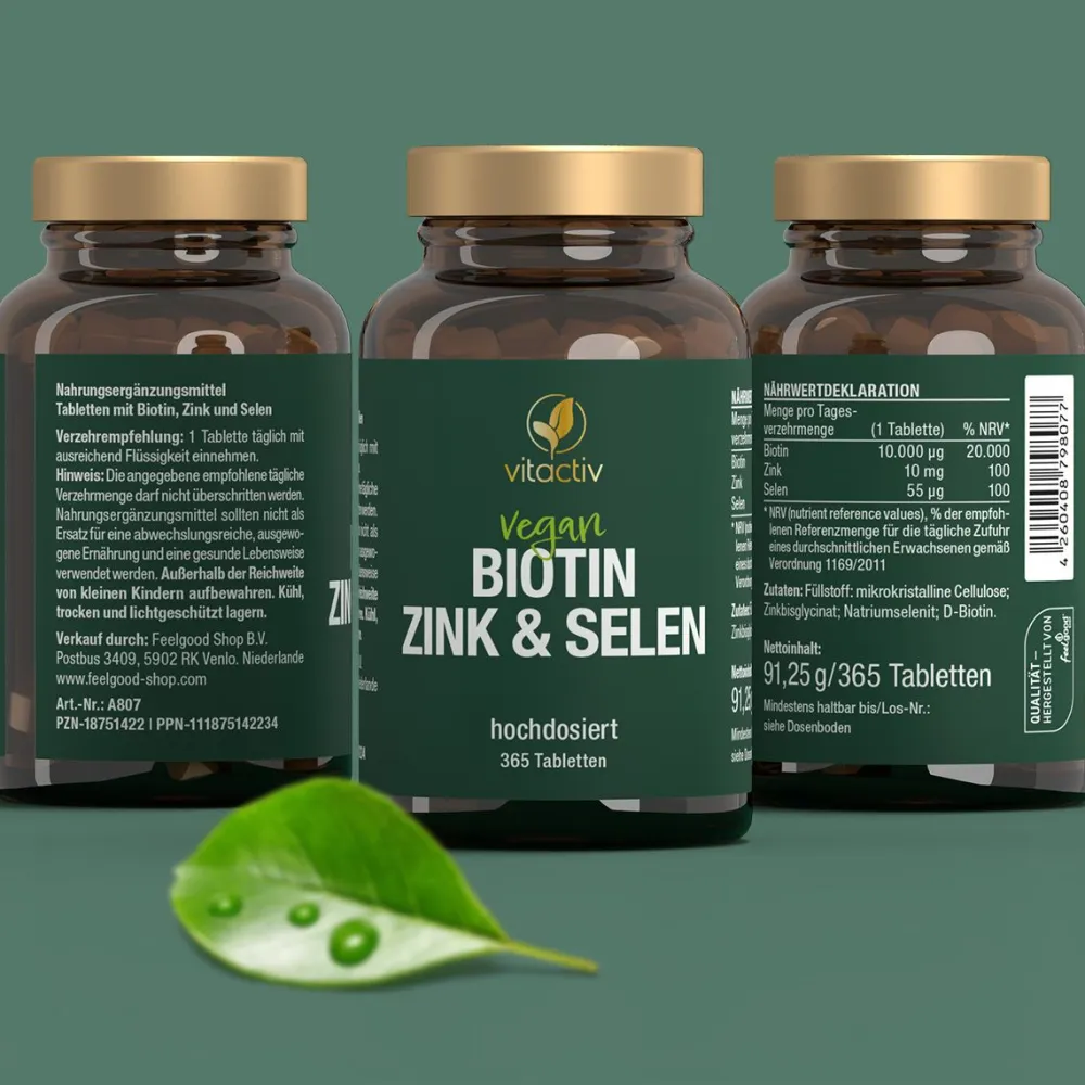 vitactiv Biotin Selen & Zink vegan> Clearance