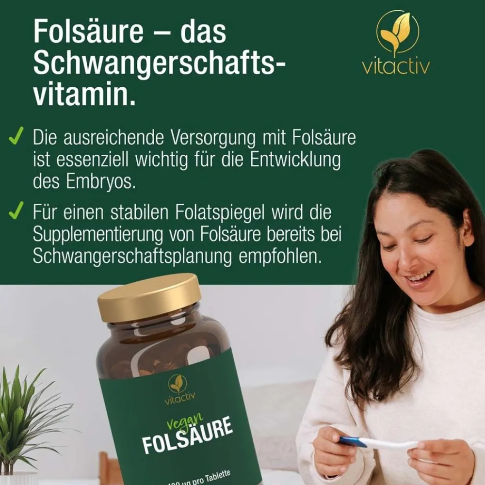 Vitactiv Folsäure Tabletten 400 µg| Online